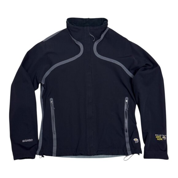MOUNTAIN HARDWEAR Softshell Black Windbreaker Outdoor Jacket Womens Medium - Picture 1 of 8